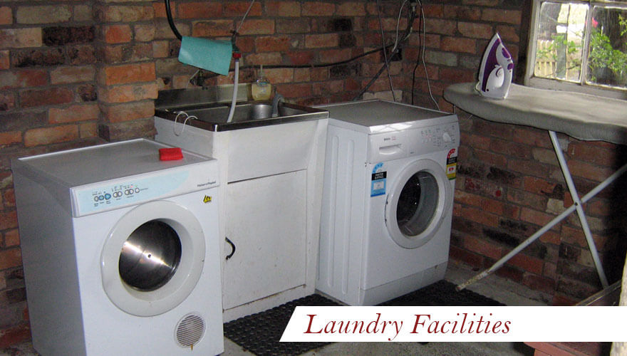 Laundry Facilities - Gayfords Cottages Clunes